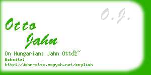 otto jahn business card